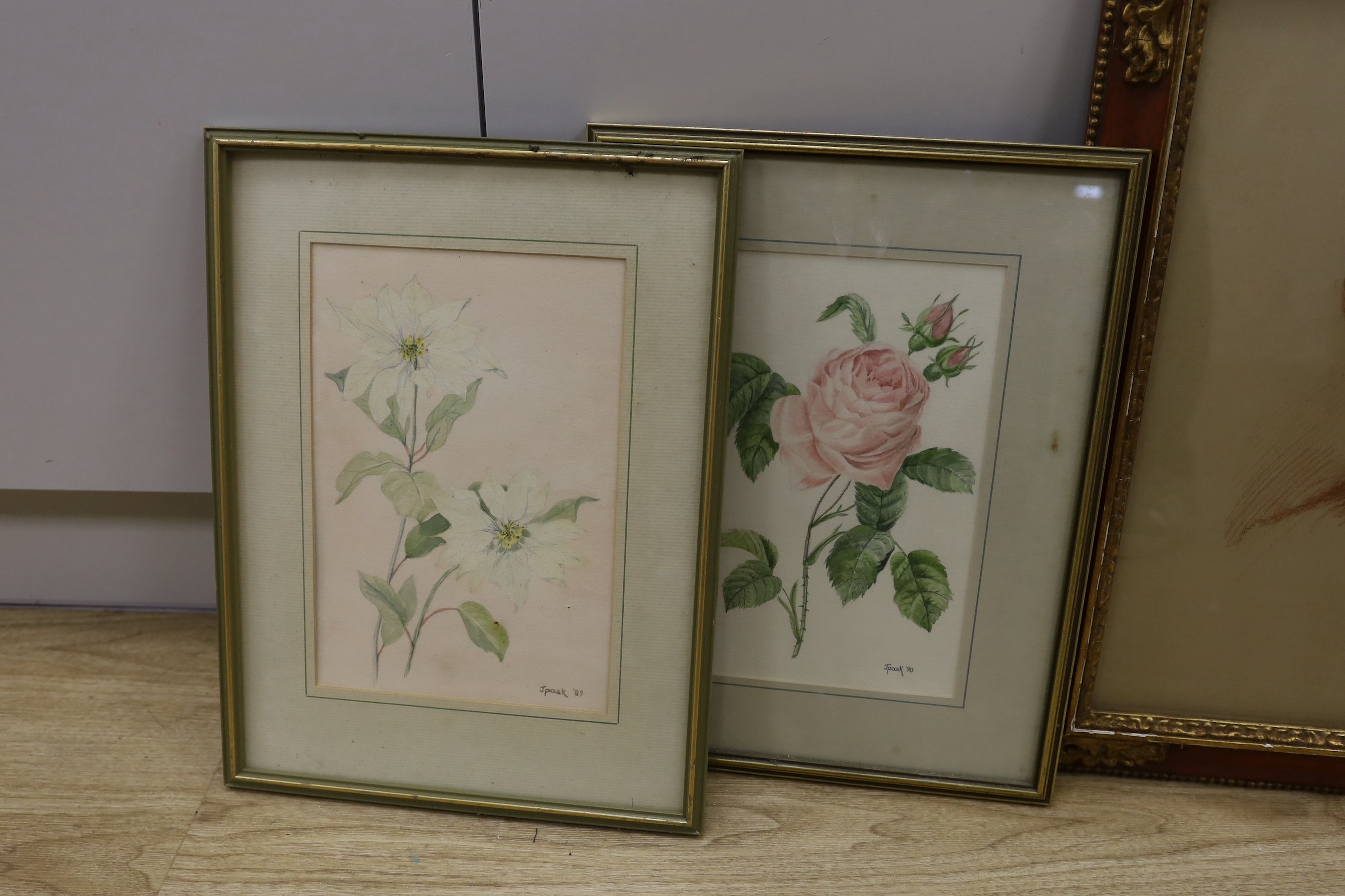 Frederick Samuel Beaumont (1833-1899), three pencil and watercolour sketches, head studies, all signed and two dated 1902 and 1911, largest 57 x 42cm